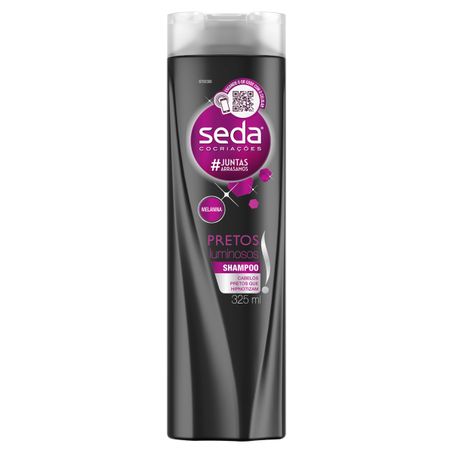 Shampoo seda cocriações pretos luminosos