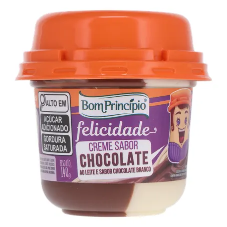 Creme choc bom principio bco-preto 160g