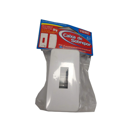 SUPORTE PARA DIJUNTOR FERRAGEM FAME SOBREPOR 1 OU 2