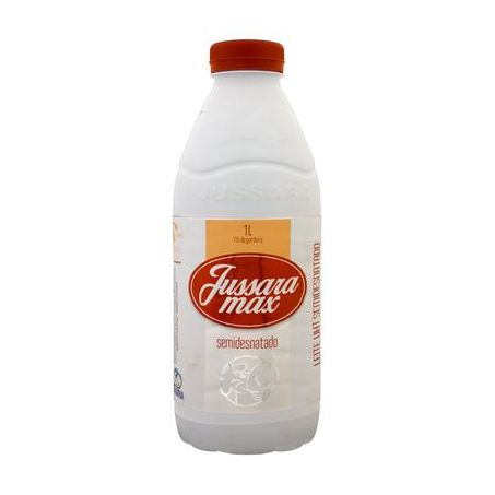 Leite Longa Vida Semidesnatado Max Jussara Garrafa 1LT