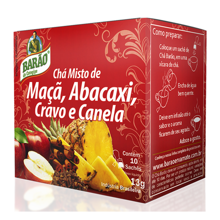 CHÁ BARÃO MISTO MAÇÃ/ABAC/CRAVO/CAN 13G
