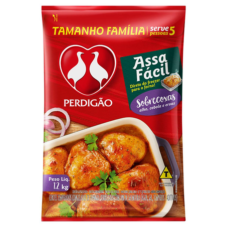 Sobrecoxa Perdigão Assa Fácil 1,2kg - Congelada