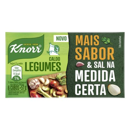 CALDO EM TABLETE LEGUMES KNORR COM 6 UNIDADES