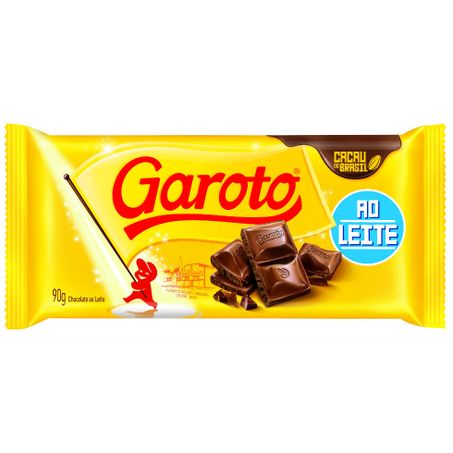 Choc Barra Garoto 80g Ao Leite