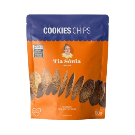 Cookies chips tia sônia churros c/ doce de leite 80g