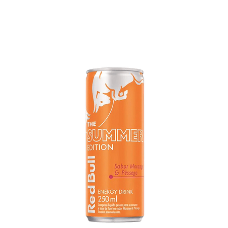 Energetico red bull 250ml morango e pêssego