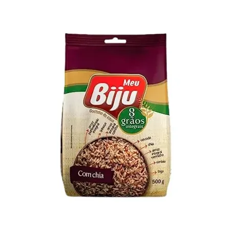 Arroz Meu Biju 8 Grãos Integral Com Chia 500g 
 
