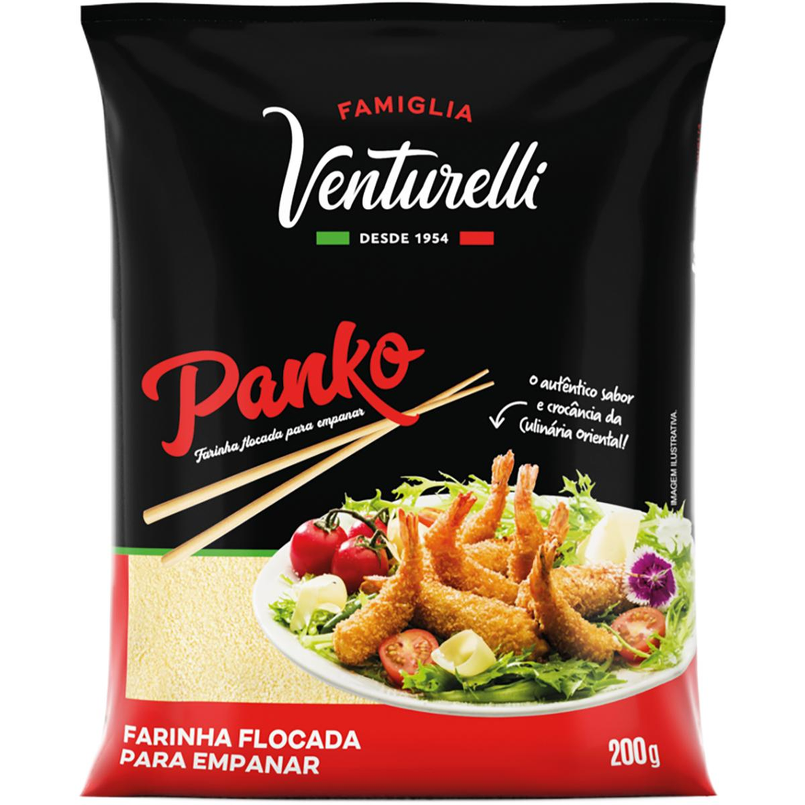 Farinha Flocada Famiglia Venturelli 200g - Tipo Panko - Para Empanar