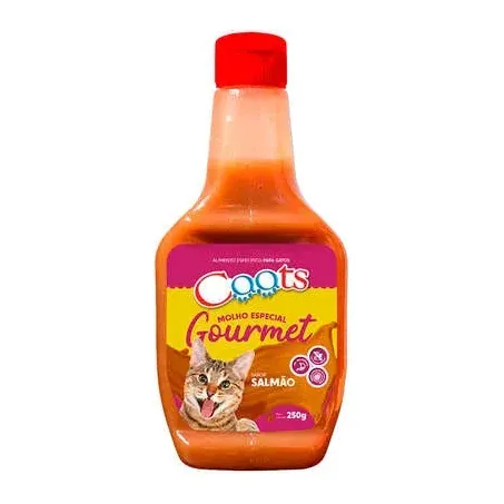 Molho Gourmet Caats Adultos Para Gatos Salmão 250G