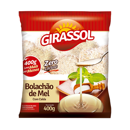 Bolachao mel girassol c/calda 400g
