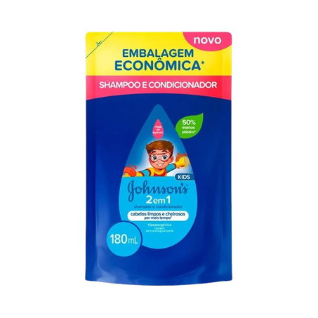 SHAMPOO INFANTIL KIDS 2X1 JOHNSON'S RF 180 ML     