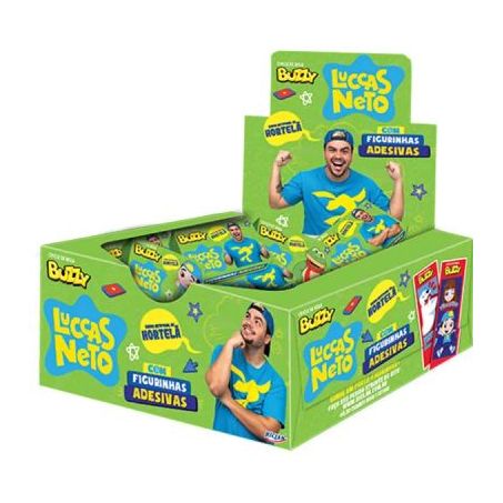 Chicle buzzy lucas neto hortela c/100un
