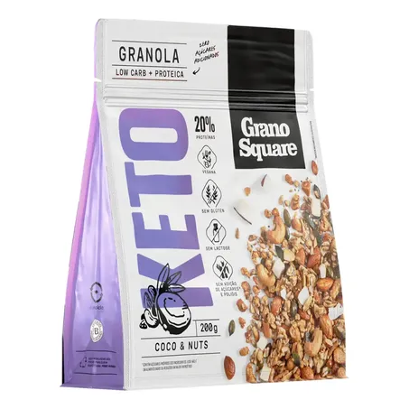 Granola GranoSquare KETO Coco & Nuts 200g 360-1