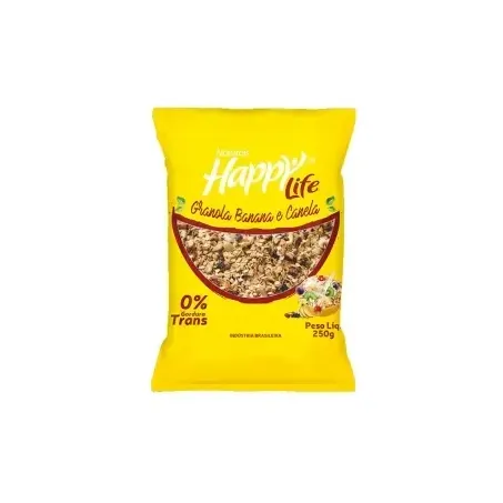 Granola Happy Life Banana e Canela 250g 
 