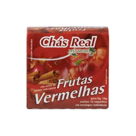 Chá real frutas vermelhas, canela e hibisco c/10 15g