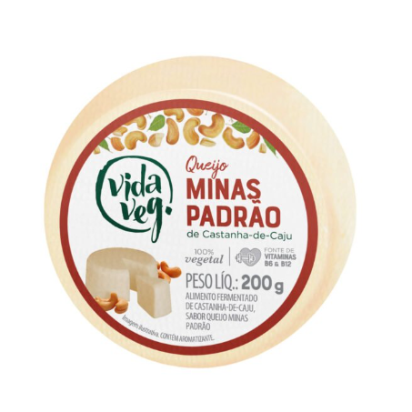 QUEIJO MINAS PADRAO VIDA VEG 200G CASTANH DE CAJU