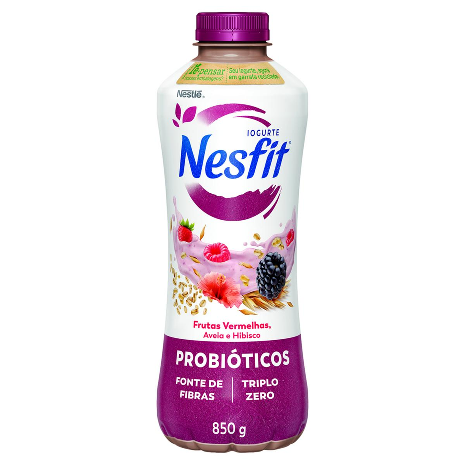 Iogurte Nesfit 850g - Desnatado - Zero Lactose - Aveia, Frutas