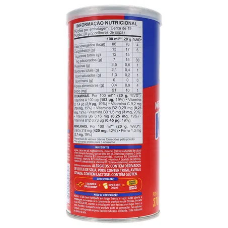 Achocolatado em Pó Nescau Lata 370gr 360-24