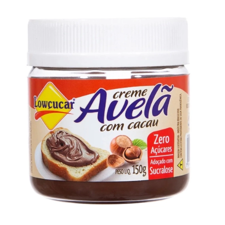 CREME AVELA LOWCUCAR 150GR ZERO C/ CACAU