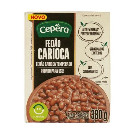 Feijao carioca cepera 380g. temperado