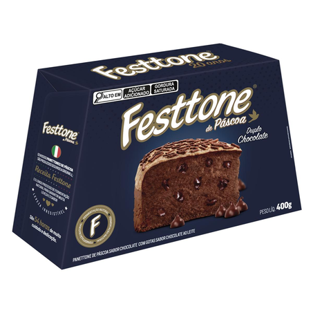 Festtone di Páscoa 400g - Duplo Chocolate