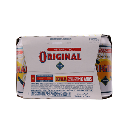 Cerveja antarctica original pilsen 350ml caixa com 12un 360-46