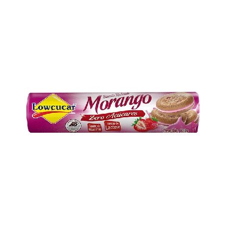 BISC.RECH LOWCUCAR MORANGO ZERO ACUCAR 120G
