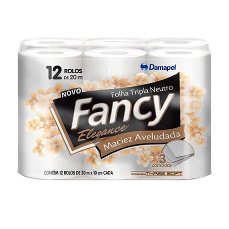 Papel hig fancy elegance neutro ft c/12u