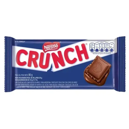 CHOCOLATE BARRA CRUNCH CHOC NESTLE 80G
