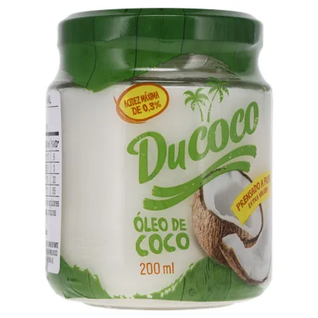 ÓLEO DE COCO DUCOCO EXTRA VIRGEM VIDRO 200ML 360-34