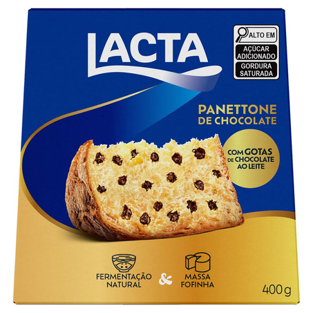 Panettone Lacta Ao Leite Caixa com 400G