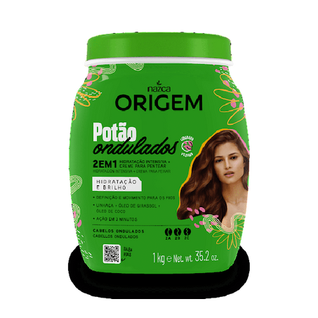 Creme hidratação ondulado origem 1kg