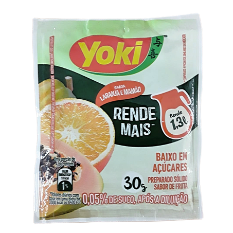 REFRESCO YOKI 30G LARANJA E MAMAO