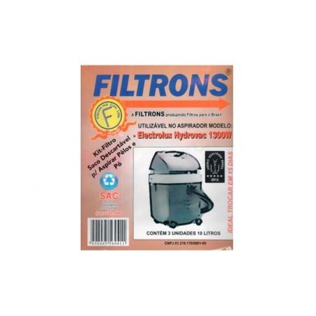 Filtro ar filtrons eletrolux hidrovac c3