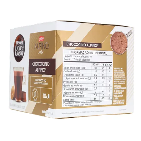 CAFÉ CAPSULAS DOLCE GUSTO C/10 CHOCOCINO ALPINO 360-6