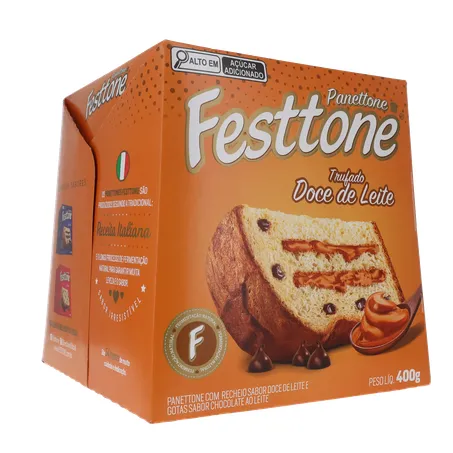Panettone Festtone Trufado Doce De Leite 400G 360-33