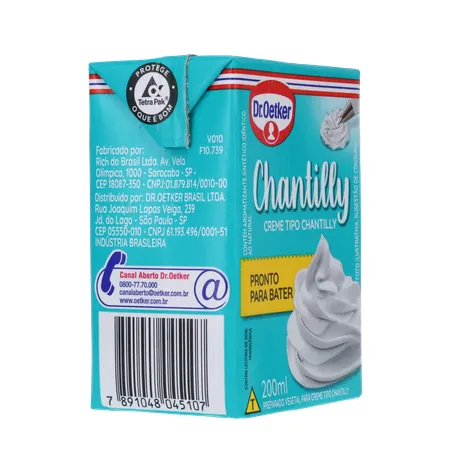 Chantilly oetker uht 200g decor festa 360-30