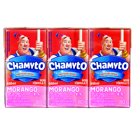 LEITE FERMENTADO CHAMYTO MORANGO 480G