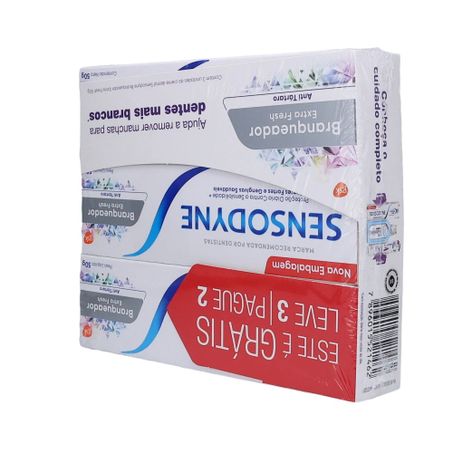 Creme Dental Sensodyne 50g Lv3 Pg2 Branqueador Extra Fresh 360-22