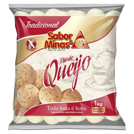 Pao De Queijo Pao e Sabor 1kg Tradicional