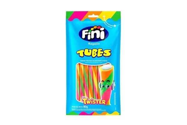 Quartetto Supermercados - Bala Mini Tubes Fini Twister 80g