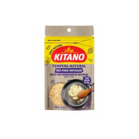 TEMPERO KITANO 40G MIX P/REFOGAR CEBOLA/ALHO