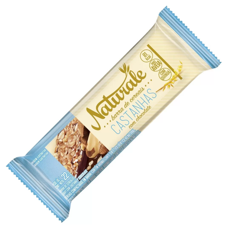 Barra cereal naturale 22g castanhas c/chocolate