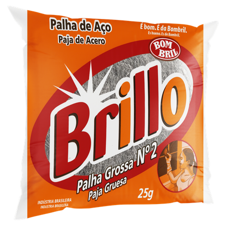 Palha de aço brillo n°2 grossa 360-2