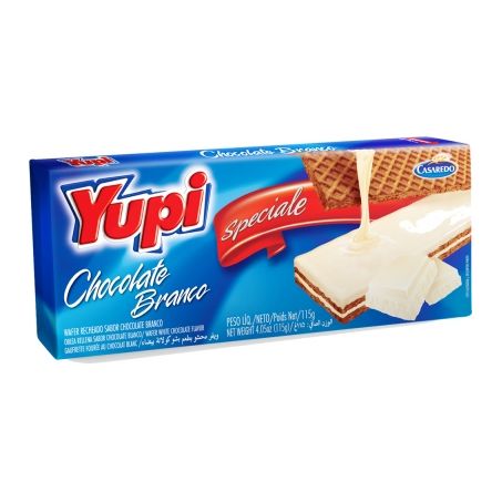 WAFER CASAREDO YUPI 115G CHOC.BRANCO