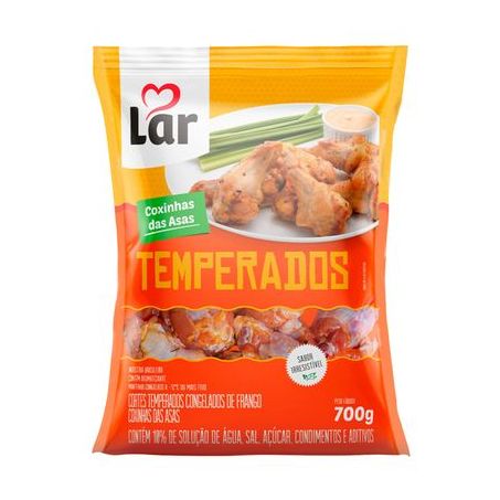 COXINHA DA ASA DE FRANGO CONGELADA LAR TEMPERADOS PACOTE 700G