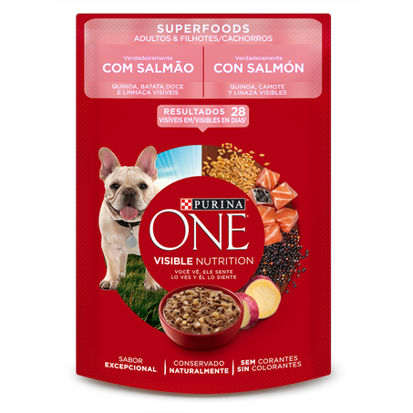 Alimento Para Cães Purina One Salmão Sachê 85g 
 