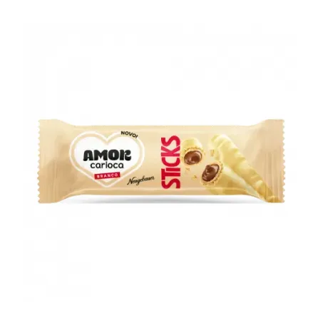 Chocolate amor carioca branco sticks neugebauer 32g