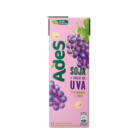 Suco ades cx frutas uva 1l