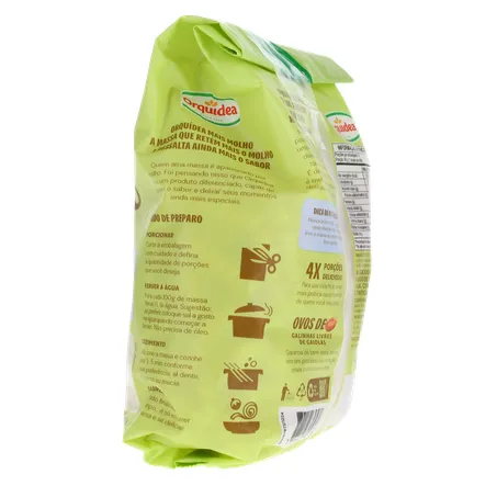 Macarrão de Sêmola Orquídea Parafuso Furadinho com Ovos Pacote 400gr 360-11